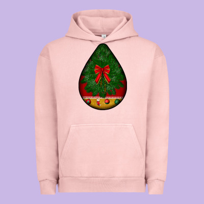 Christmas Teardrop Urban Hoodie Designed By Bundleandbundleshop