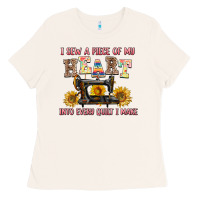 Bone i sew a piece of my heart into every quilt i make Ladies Tee - AdoDesignShop