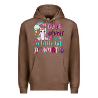Chestnut cute smart and a little bit dramatic with unicorn Premium Hoodie - NancyCooperArtShop
