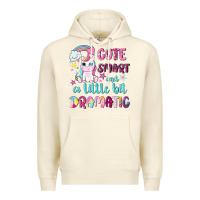 Sandshell cute smart and a little bit dramatic with unicorn Premium Hoodie - NancyCooperArtShop