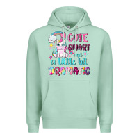 Seafoam cute smart and a little bit dramatic with unicorn Premium Hoodie - NancyCooperArtShop