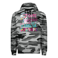 Slate Camo cute smart and a little bit dramatic with unicorn Premium Hoodie - NancyCooperArtShop