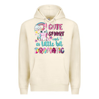 Tofu cute smart and a little bit dramatic with unicorn Premium Hoodie - NancyCooperArtShop