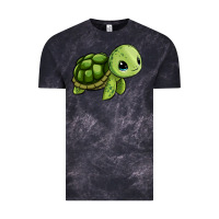 Cloud Black cute turtle Vintage Tee - Zillion Design Studio