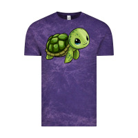 Cloud Purple cute turtle Vintage Tee - Zillion Design Studio