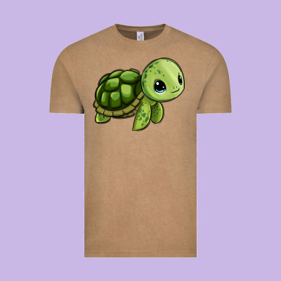 Cute Turtle Vintage Tee Designed By Zillion Design Studio