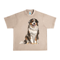 French Oak Australian shepherd Urban Heavy Tee - RanaPortraitStore