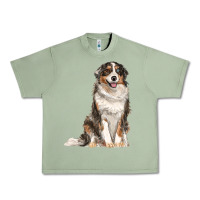 Oil Green Australian shepherd Urban Heavy Tee - RanaPortraitStore