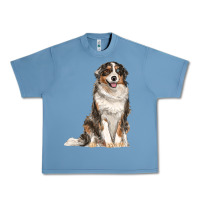 Pebble Blue Australian shepherd Urban Heavy Tee - RanaPortraitStore