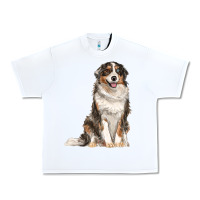 White Australian shepherd Urban Heavy Tee - RanaPortraitStore
