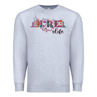 Heather Grey nurse life Premium Sweatshirt - BarkalooDesign