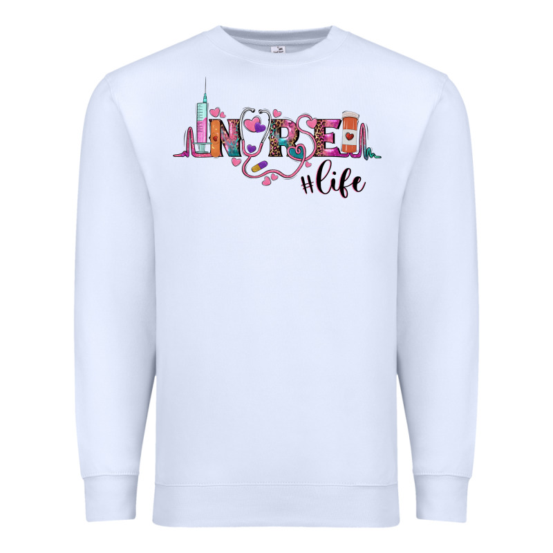 Nurse Life Premium Sweatshirt by BarkalooDesign | Teevron