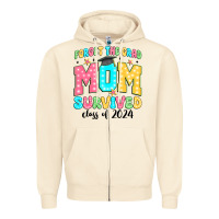 Sandshell forget the grad mom survived class of 2024 Zipper Hoodie - JahusDesignShop