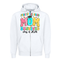 White forget the grad mom survived class of 2024 Zipper Hoodie - JahusDesignShop