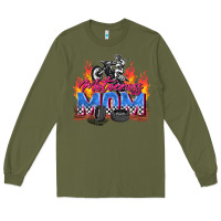 Army Green motocross mom Long Sleeve Tee - Zillion Design Studio
