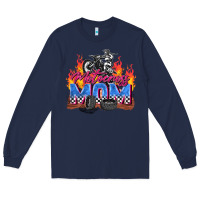 Navy motocross mom Long Sleeve Tee - Zillion Design Studio