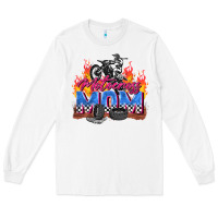 White motocross mom Long Sleeve Tee - Zillion Design Studio