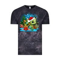 Cloud Black christmas turtle Vintage Tee - Zillion Design Studio