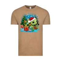 Vintage Coffee christmas turtle Vintage Tee - Zillion Design Studio