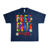 Navy free dad hugs Urban Heavy Tee - texasbilliewilder