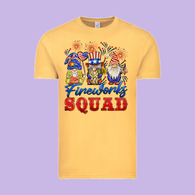 Fireworks Squad Vintage Tee Designed By Barkaloodesign