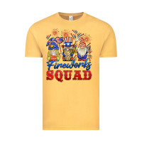 Vintage Mustard fireworks squad Vintage Tee - BarkalooDesign