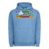 Pigment Pebble Blue creep it real libbey glass Urban Hoodie - BundleAndBundleShop
