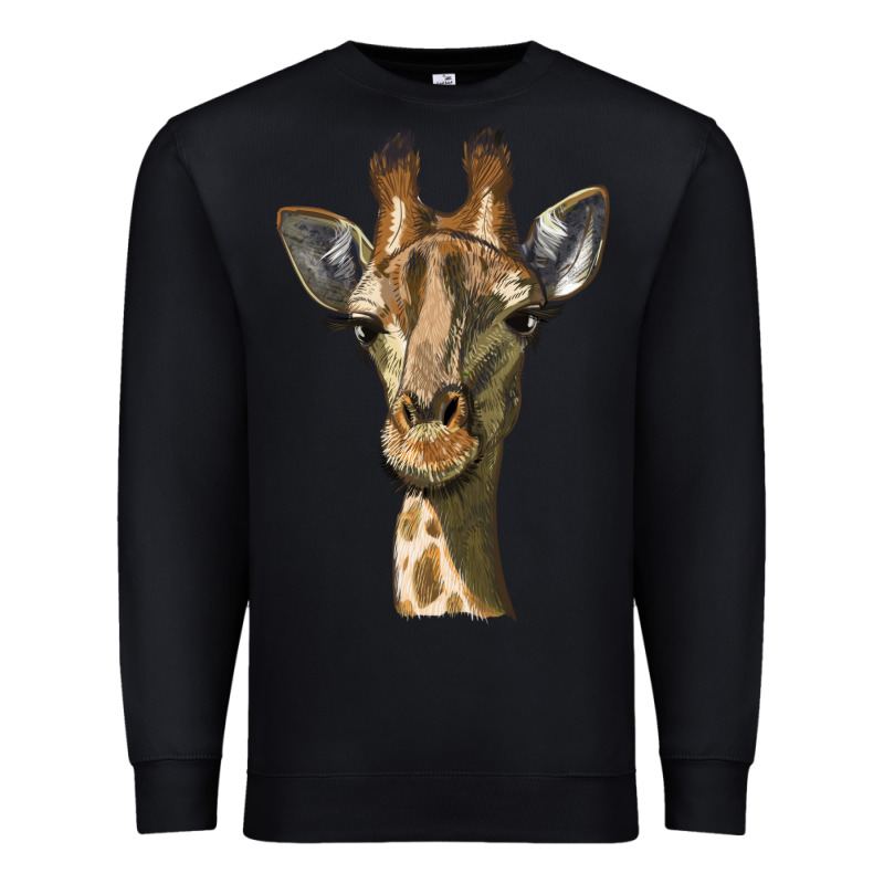 Giraffe Head Premium Sweatshirt by LillyAllenDesigns | Teevron