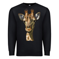 Black giraffe head Premium Sweatshirt - LillyAllenDesigns