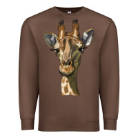 Chestnut giraffe head Premium Sweatshirt - LillyAllenDesigns