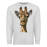 Dove Grey giraffe head Premium Sweatshirt - LillyAllenDesigns