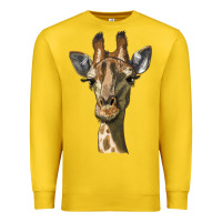 Lemon giraffe head Premium Sweatshirt - LillyAllenDesigns