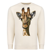 Sandshell giraffe head Premium Sweatshirt - LillyAllenDesigns