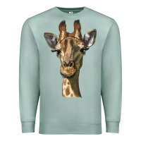 Seafoam giraffe head Premium Sweatshirt - LillyAllenDesigns