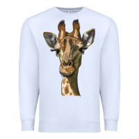 White giraffe head Premium Sweatshirt - LillyAllenDesigns