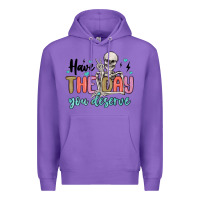 Purple have the day you deserve Premium Hoodie - MaliasSmallBusiness