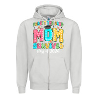 Dove Grey forget the grad mom survived class of 2024 Zipper Hoodie - JahusDesignShop