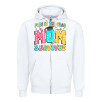 White forget the grad mom survived class of 2024 Zipper Hoodie - JahusDesignShop