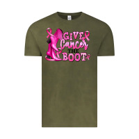 Vintage Olive give cancer the boot Vintage Tee - RanaPortraitStore