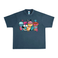 Midnight Navy pet groomer coffee cups Urban Heavy Tee - Zillion Design Studio
