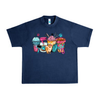 Navy pet groomer coffee cups Urban Heavy Tee - Zillion Design Studio