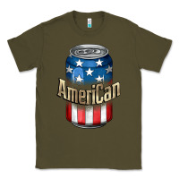 Army Green American 4th of July Classic Tee - CowGirlArtShop