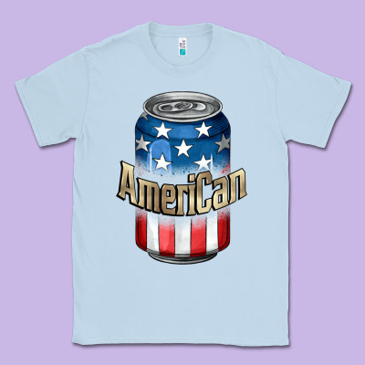 American 4th Of July Classic Tee Designed By Cowgirlartshop