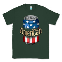 Sports Green American 4th of July Classic Tee - CowGirlArtShop