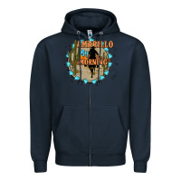 Navy Amarillo by morning Zipper Hoodie - JahusDesignShop