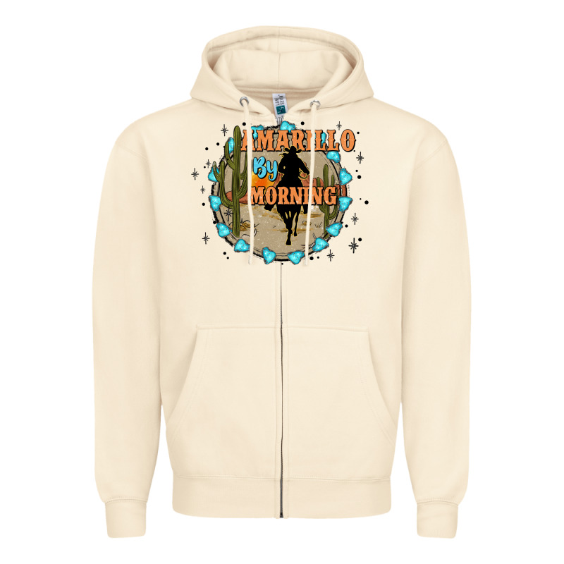 Amarillo By Morning Zipper Hoodie by JahusDesignShop | Teevron