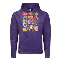 Cloud Purple retro summer Vintage Hoodie - JahusDesignShop