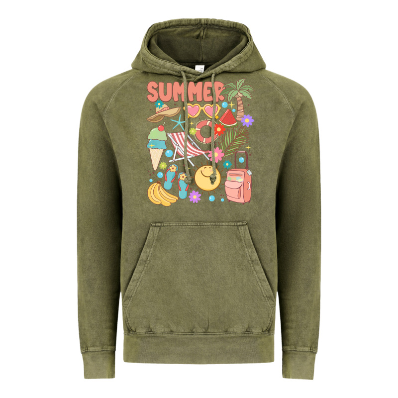 Retro Summer Vintage Hoodie by JahusDesignShop | Teevron