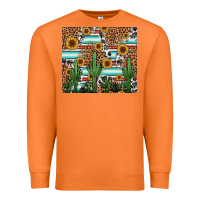Carrot western cactus and sunflowers Premium Sweatshirt - Jasminsmagicworld
