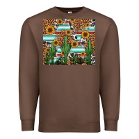 Chestnut western cactus and sunflowers Premium Sweatshirt - Jasminsmagicworld